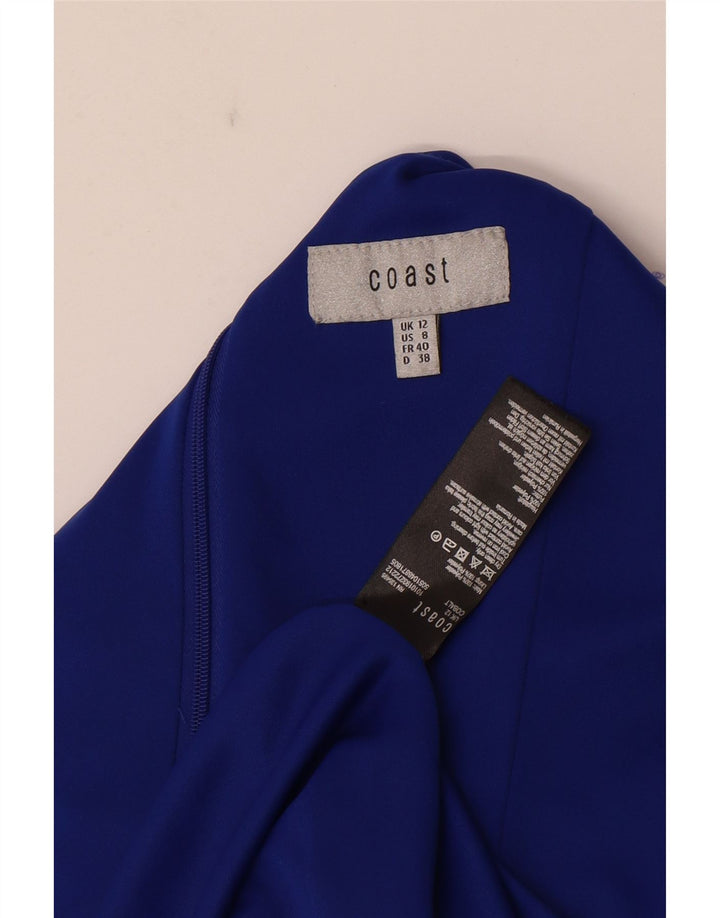 Vestido tubo de manga 3/4 para mujer Coast UK 42 Poliéster azul medio