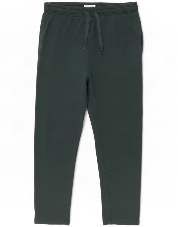 Marks & Spencer Pantalones de chándal de corte regular para hombre Algodón verde grande