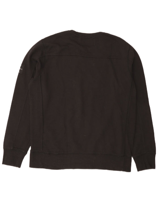 Calvin Klein Jeans Sudadera para hombre Jumper 2XL Algodón negro