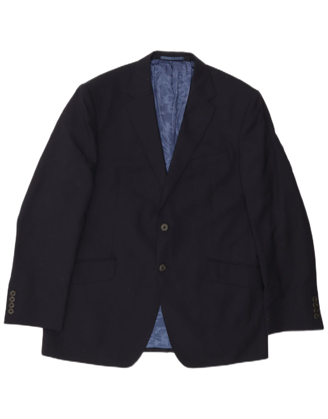 Marks & Spencer Chaqueta tipo blazer de 2 botones para hombre UK 42 Large Lana azul marino