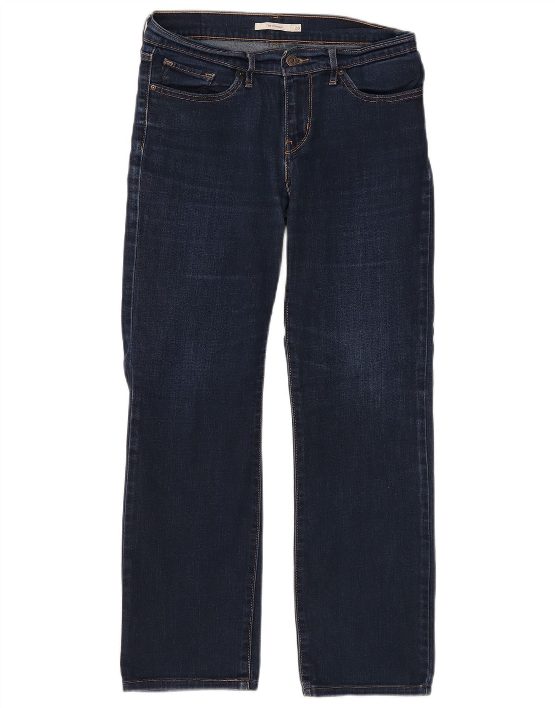 Vaqueros Levi's Mujer 714 Rectos W28 L27 Algodón Azul