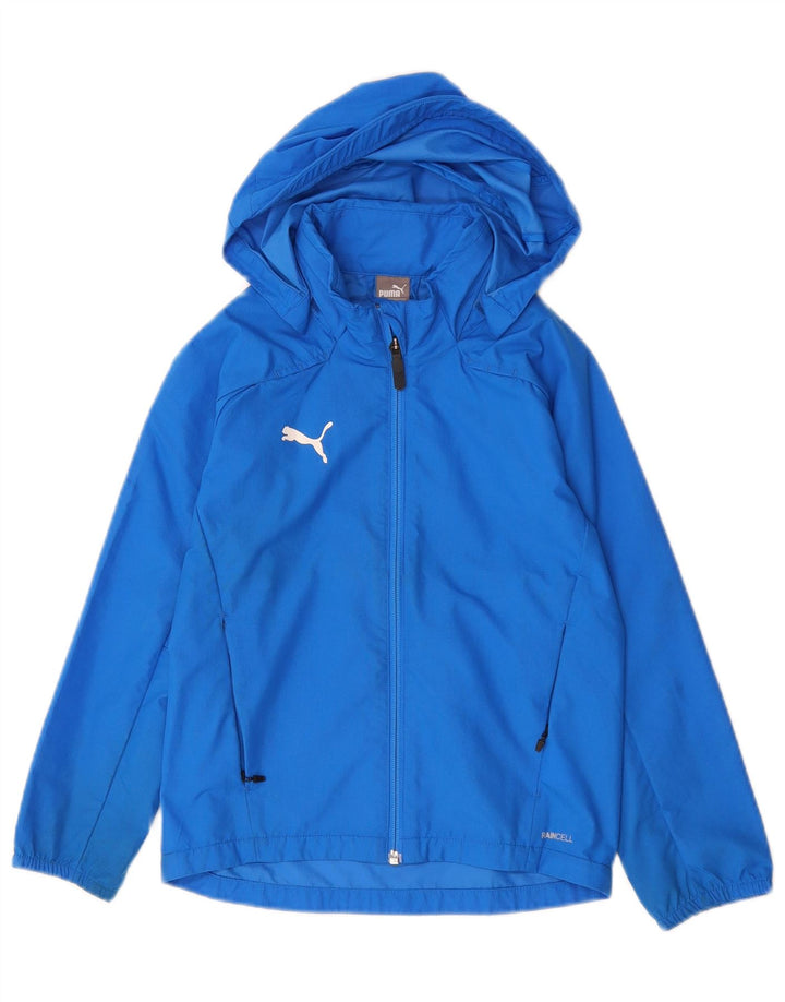 Puma Chubasquero con capucha para niño 7-8 años Azul Poliéster