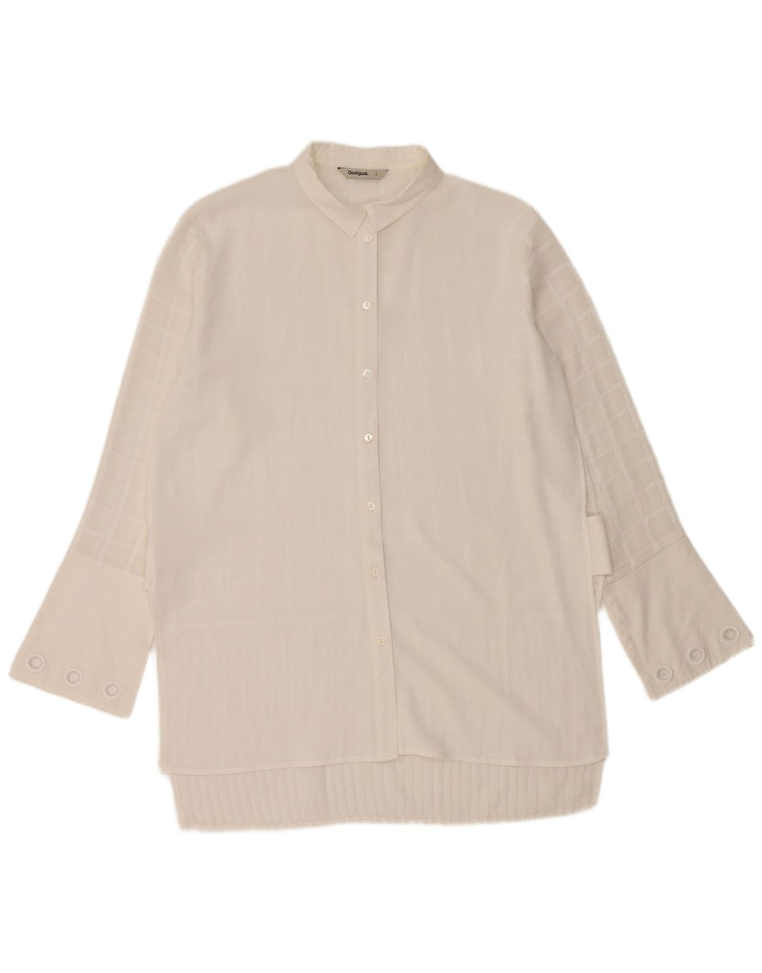 DESIGUAL Blusa larga para mujer UK 46 Large White