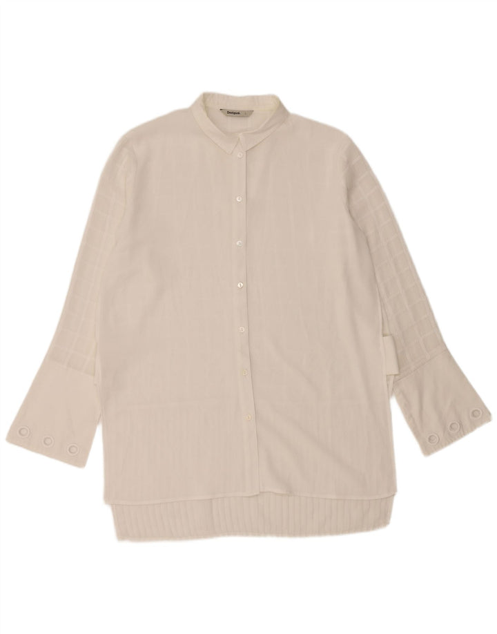 DESIGUAL Blusa larga para mujer UK 46 Large White