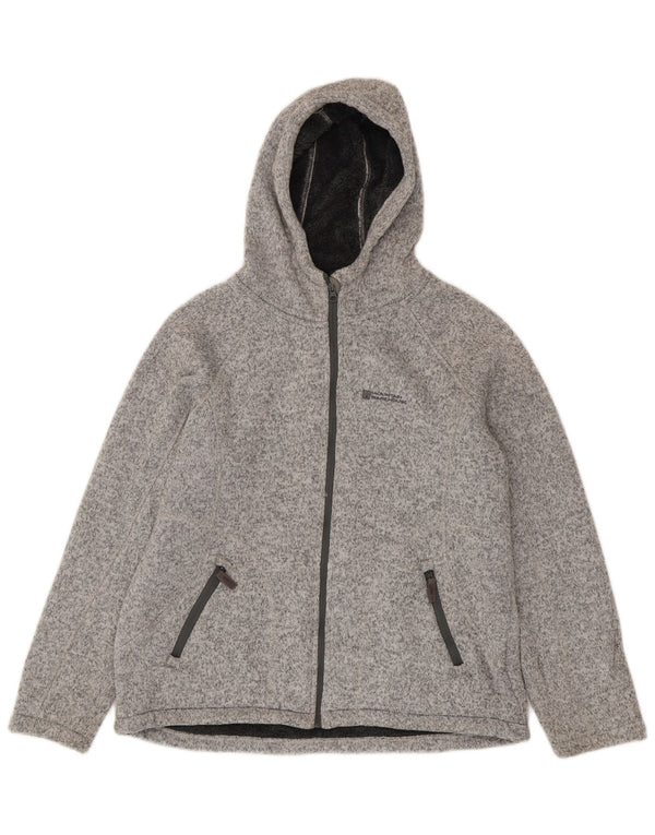 Mountain Warehouse Womens Zip Hoodie Sweater UK 16 Large Grey Flecked