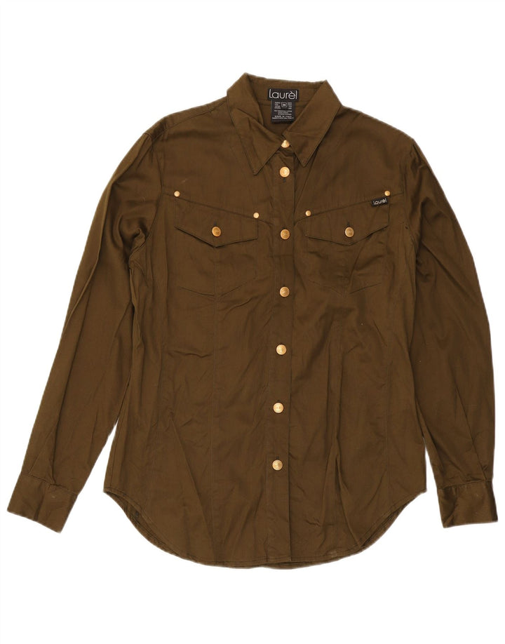Camisa extragrande para mujer Laurel EU 38 XS Algodón caqui