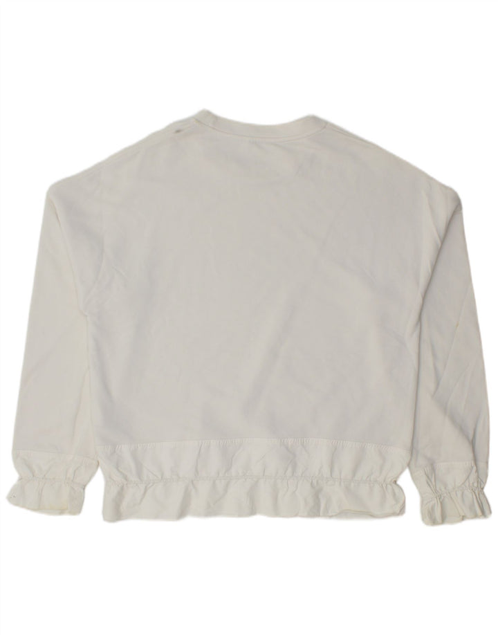 Cos - Sudadera extragrande para mujer, talla 10, algodón blanco pequeño