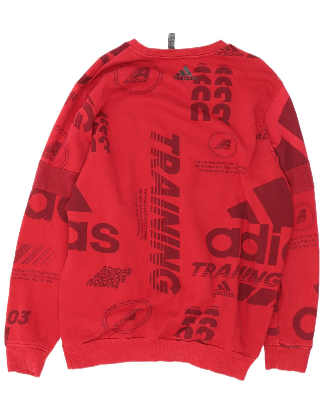 Adidas Hombre Graphic Sudadera Jumper XL Rojo Algodón