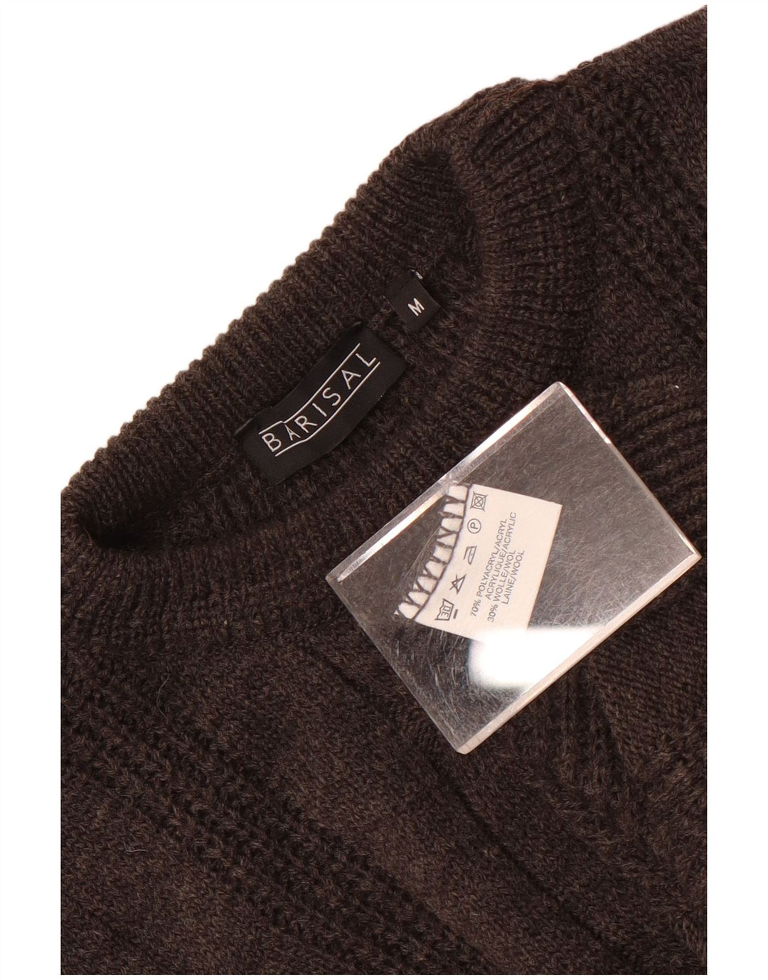 Barisal Hombre Suelto Jersey De Cuello Redondo Jersey Gris Medio Poliacrílico