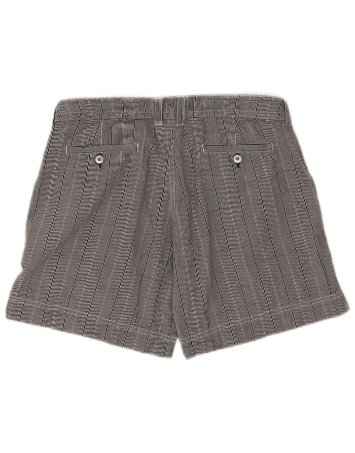 Champion Pantalones Cortos Casuales Para Mujer Medium W30 Gris A Cuadros De Algodón