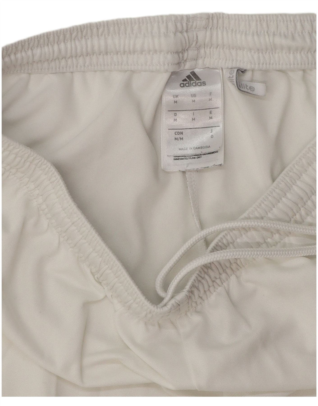 Adidas Mens Climalite Sport Shorts Medio Blanco Poliéster