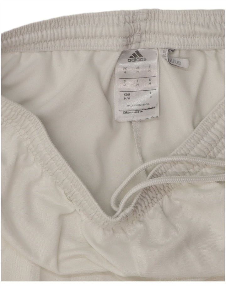 Adidas Mens Climalite Sport Shorts Medio Blanco Poliéster
