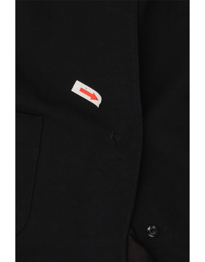 MIMMINA Chaqueta Blazer de Manga Corta para Mujer UK 44 Mediano Negro