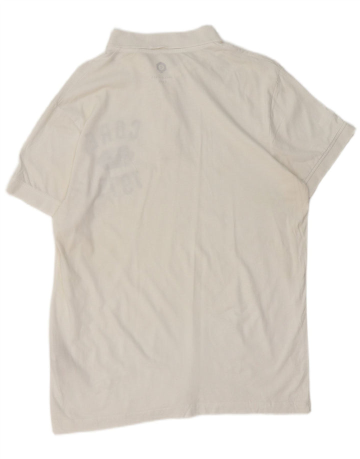 JACK & JONES Polo Core Graphic de algodón blanco mediano para hombre