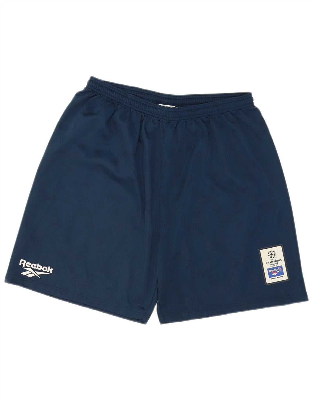 Reebok Mens Graphic Sport Shorts Grande Azul Marino Poliéster