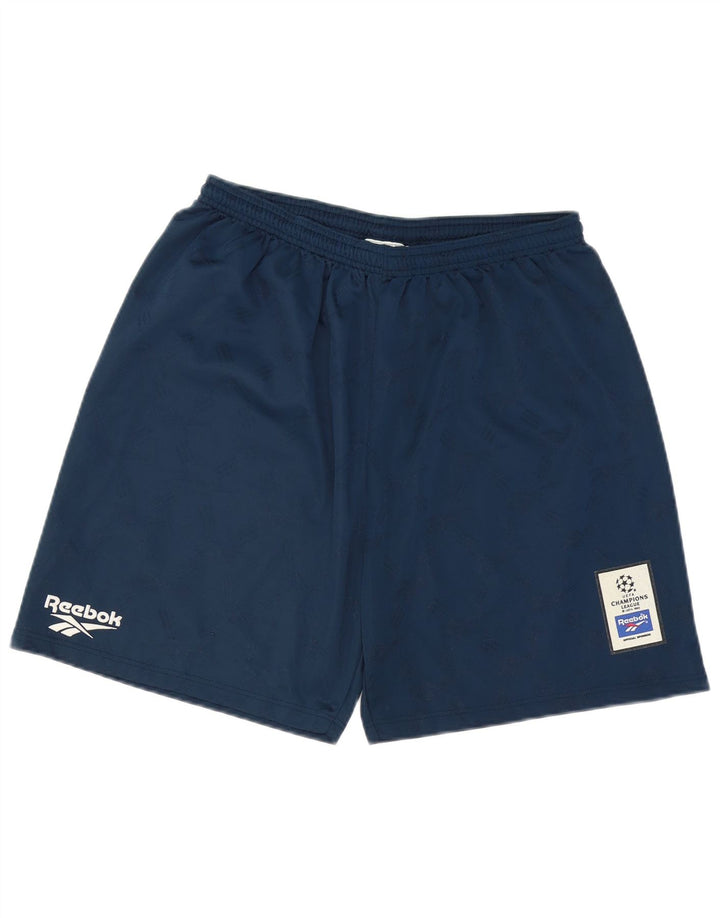 Reebok Mens Graphic Sport Shorts Grande Azul Marino Poliéster