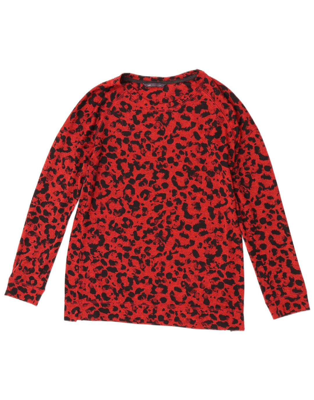 Marks & Spencer suéter con cuello barco para mujer, talla 40, talla M, color rojo