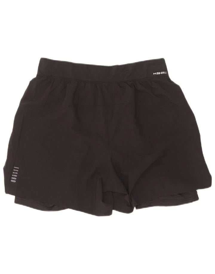 Under Armour Pantalones cortos deportivos para mujer UK 44 Grande Poliéster negro
