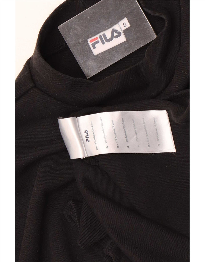 Fila Hombre Loose Fit Sudadera Jumper Pequeño Poliéster Negro