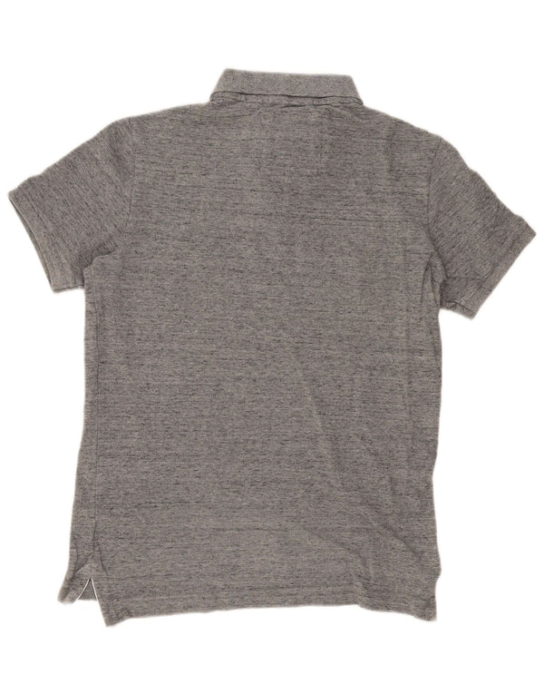 Superdry Polo para hombre con rayas en gris medio