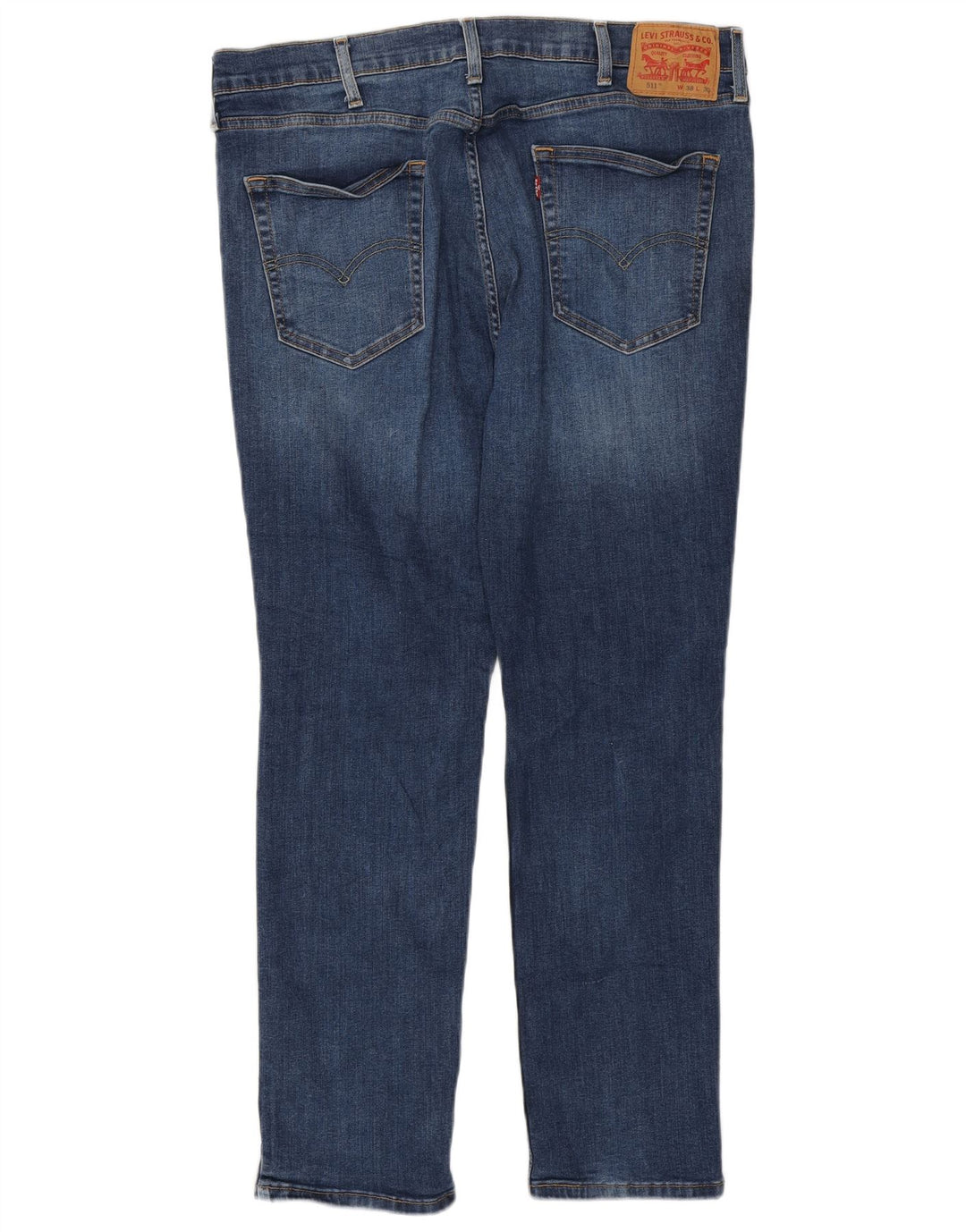 Levi's Hombre 511 Slim Jeans W38 L30 Algodón Azul