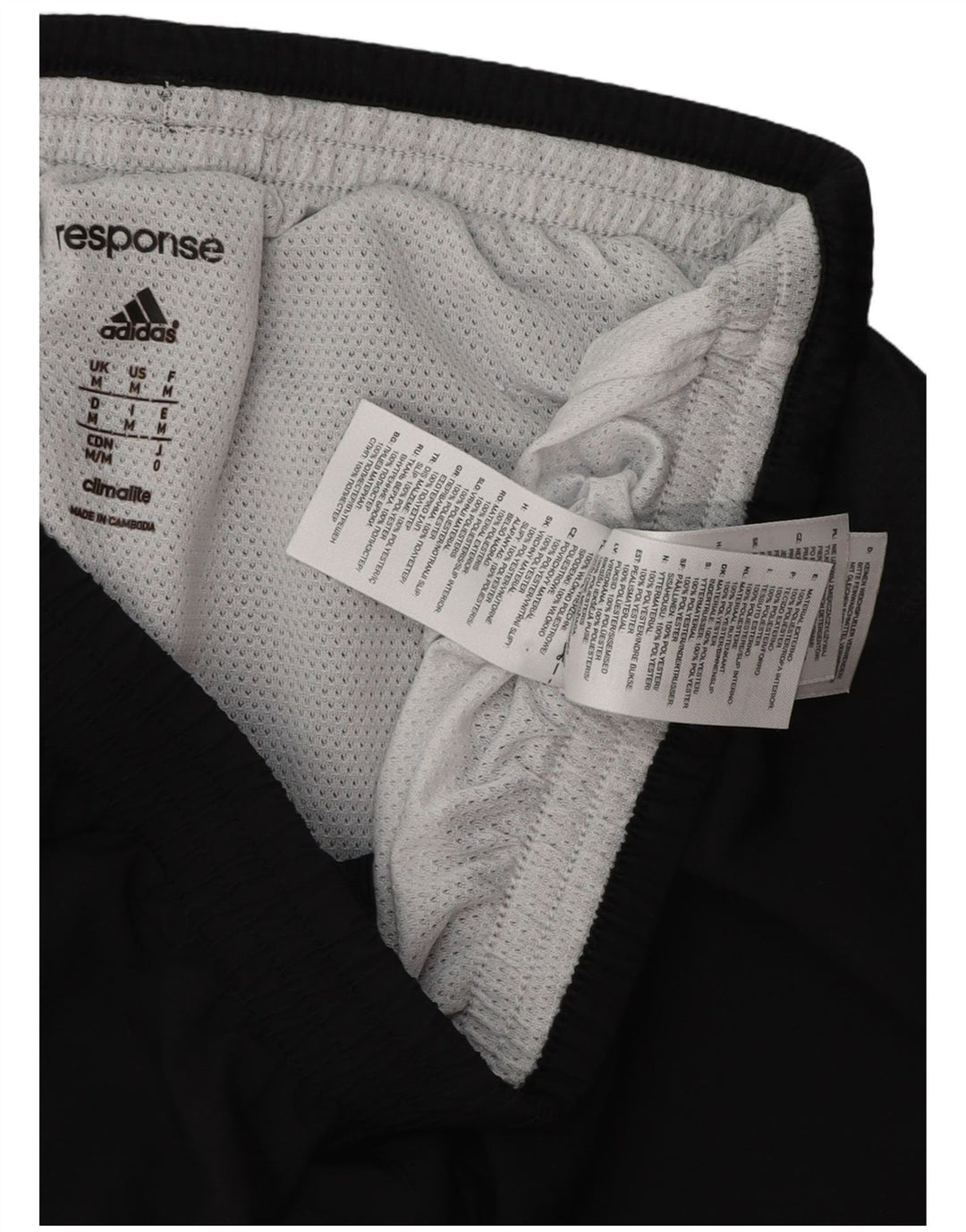 Adidas Mens Climalite Sport Shorts Medio Negro Poliéster