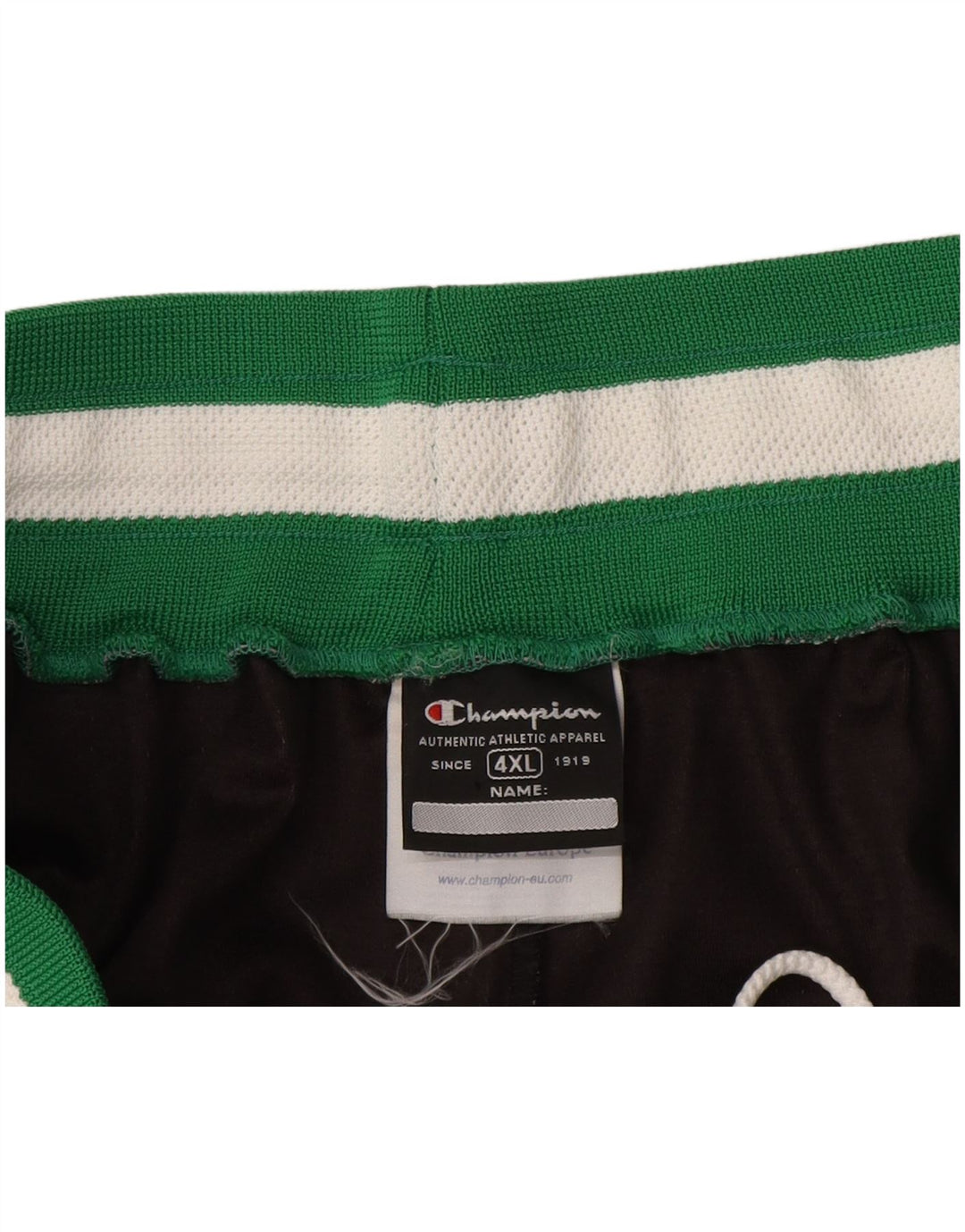 Champion Pantalones cortos deportivos para hombre 4XL Poliéster color block negro