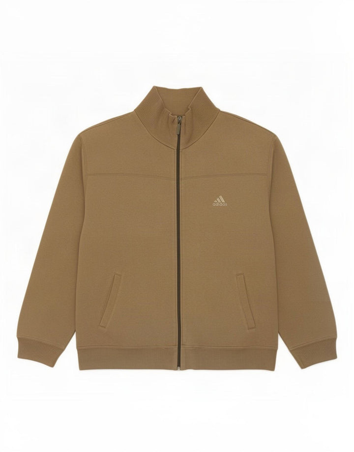 Adidas Hombre Chándal Top Chaqueta Grande Caqui Algodón