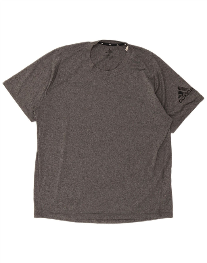 ADIDAS Camiseta Aeroready para hombre Top Grande Gris Poliéster