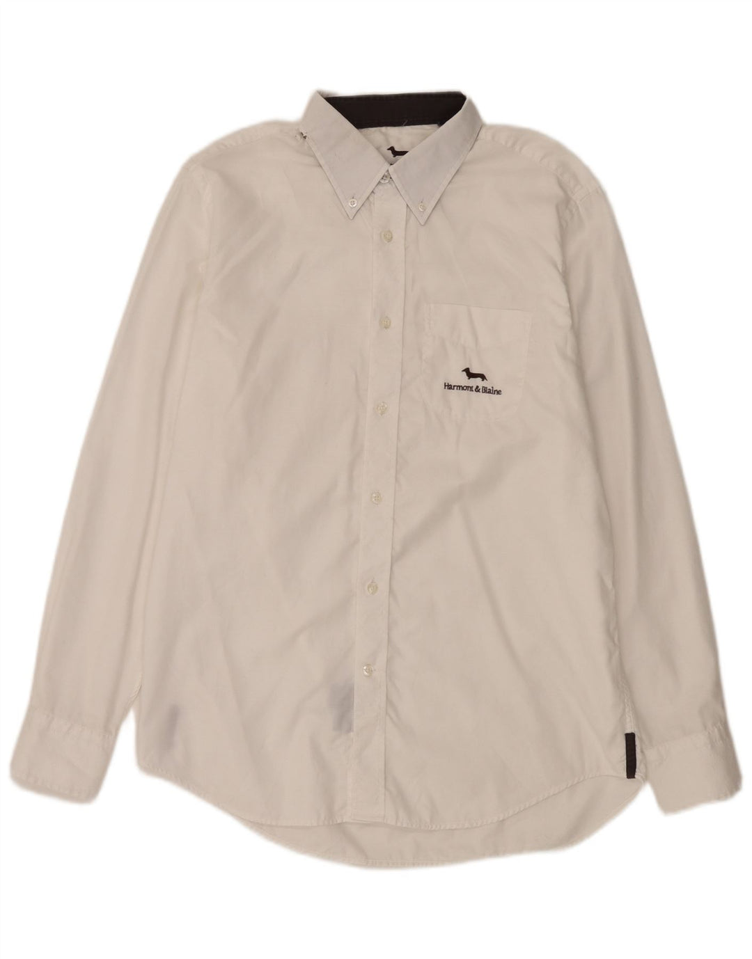 Camisa Harmont & Blaine de corte regular para hombre de algodón blanco grande