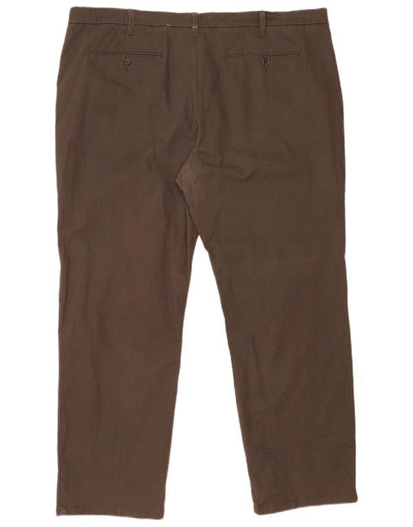 Marks & Spencer Pantalón chino de corte regular para hombre W46 L31 Algodón gris
