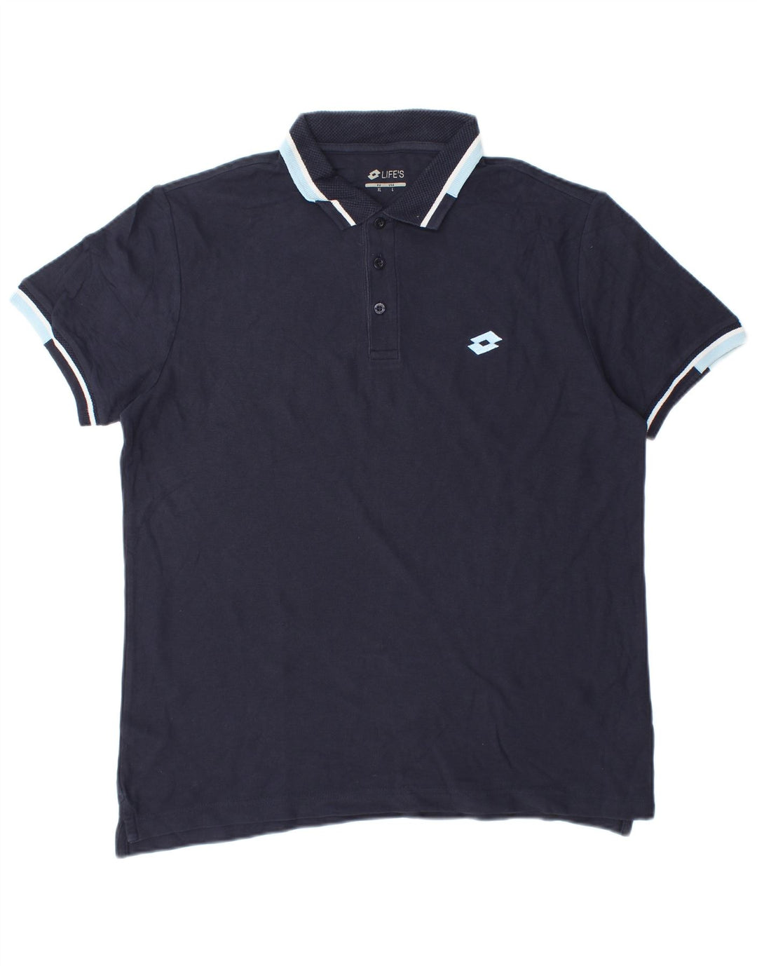 LOTTO Life's Polo para Hombre Grande Azul Marino Algodón