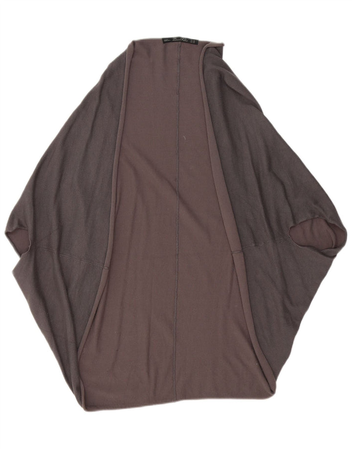 Zara Mujer Cárdigan Abierto Suéter UK 44 Gris Medio