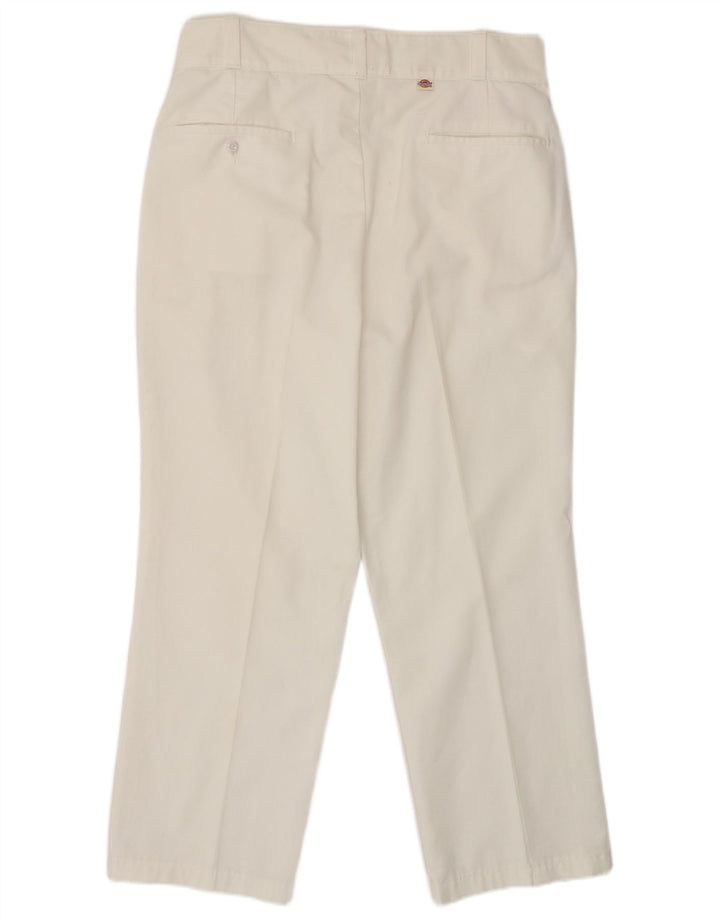 Dickies Pantalón chino recto para hombre W34 L28 Poliéster blanco