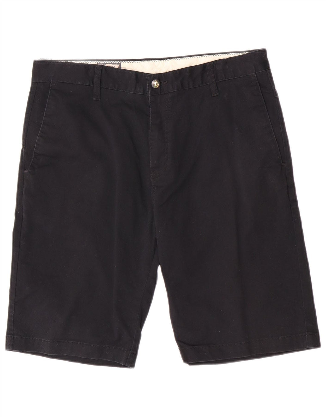 Pantalones cortos chinos Volcom para hombre W33 Algodón negro mediano