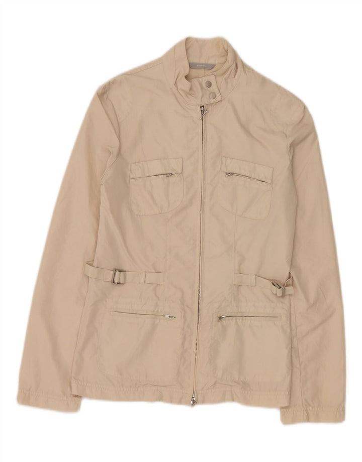 Stefanel Chaqueta utilitaria para mujer IT 38 XS Poliamida beige