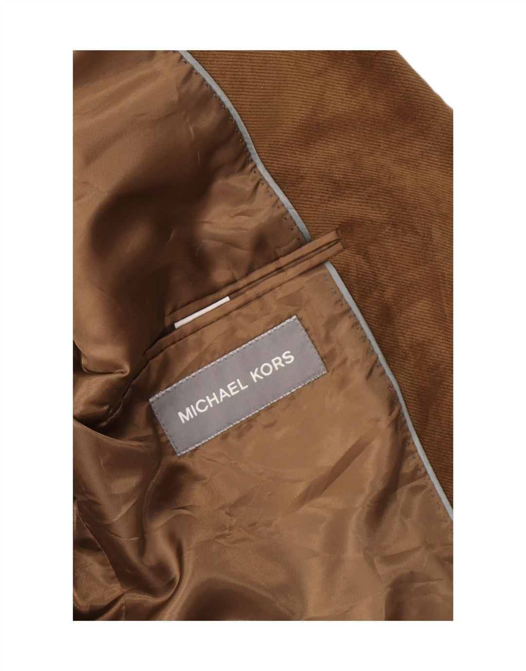 Michael Kors Chaqueta tipo blazer de 2 botones para hombre UK 40 Grande Poliéster marrón