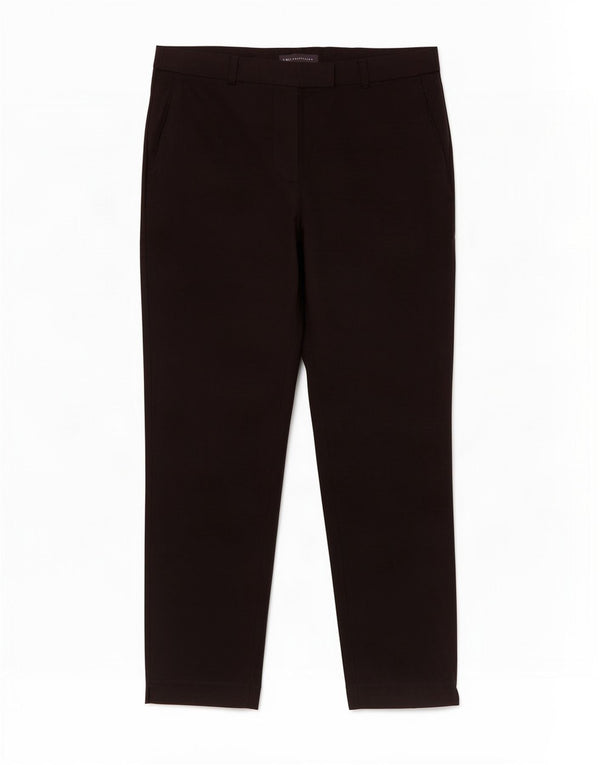 Marks & Spencer Pantalones informales ajustados para mujer UK 40 Large W34 L28 Negro