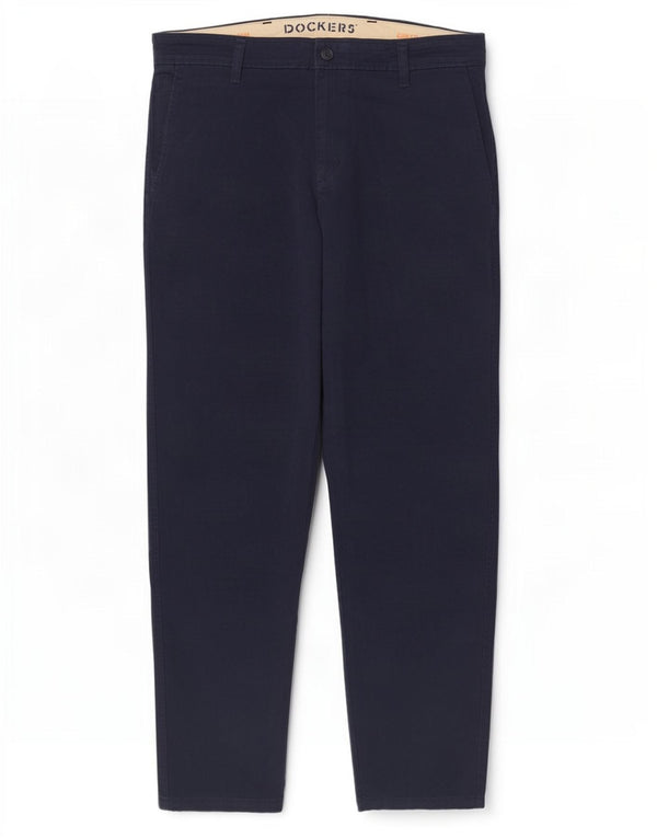 Dockers Pantalón chino slim fit para hombre W36 L32 Algodón azul marino