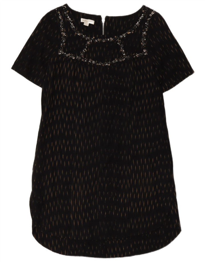 Monsoon Vestido recto para mujer UK 40 Mediano Algodón con lunares negros