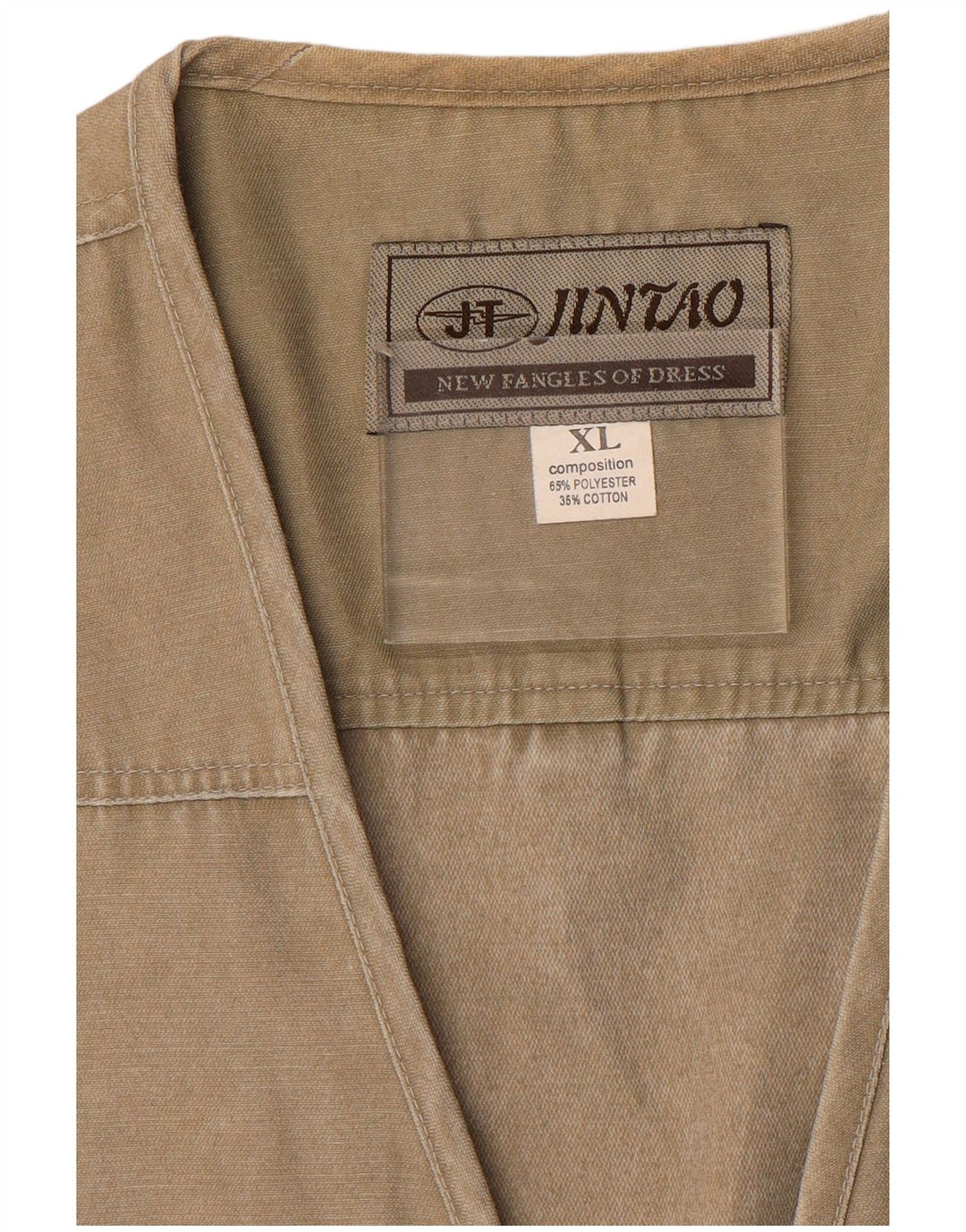 Jintao Chaleco utilitario para hombre UK 42 XL Poliéster caqui
