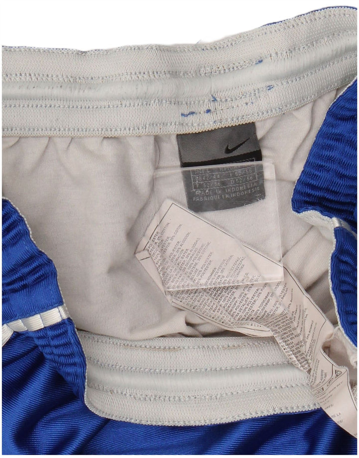 Nike - Pantalones cortos deportivos para hombre, poliéster azul grande