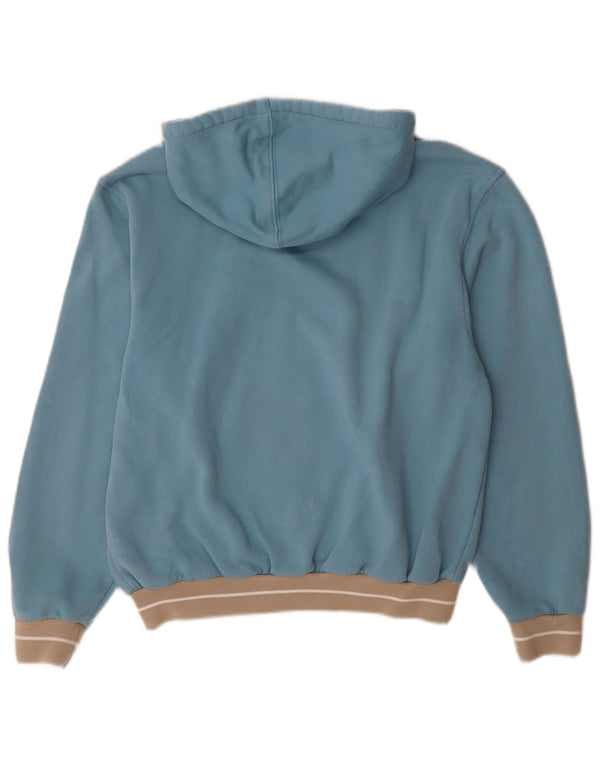 Nike Sudadera con capucha y cremallera para mujer UK 8/10 Small Blue Cotton Sports
