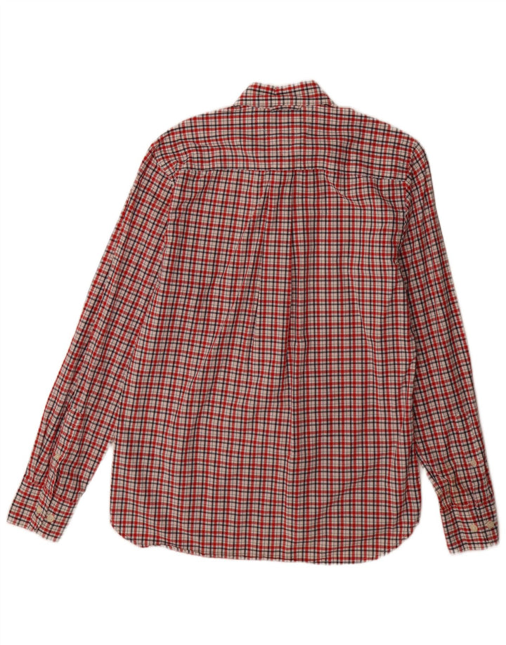 Camisa Tommy Hilfiger de corte personalizado para hombre de algodón a cuadros rojos pequeños