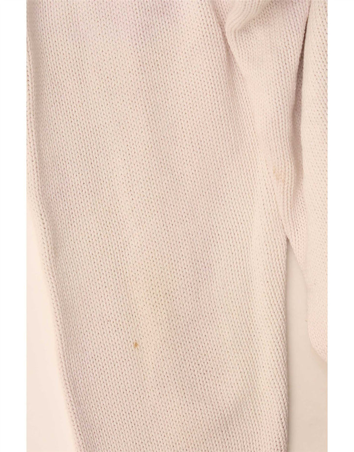 Zara Jersey tipo jersey con cuello chal para hombre Medium Off White
