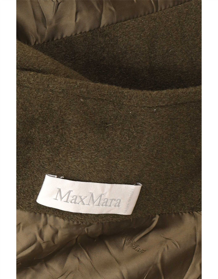 Abrigo Max Mara para mujer Reino Unido 12 Lana virgen caqui mediana