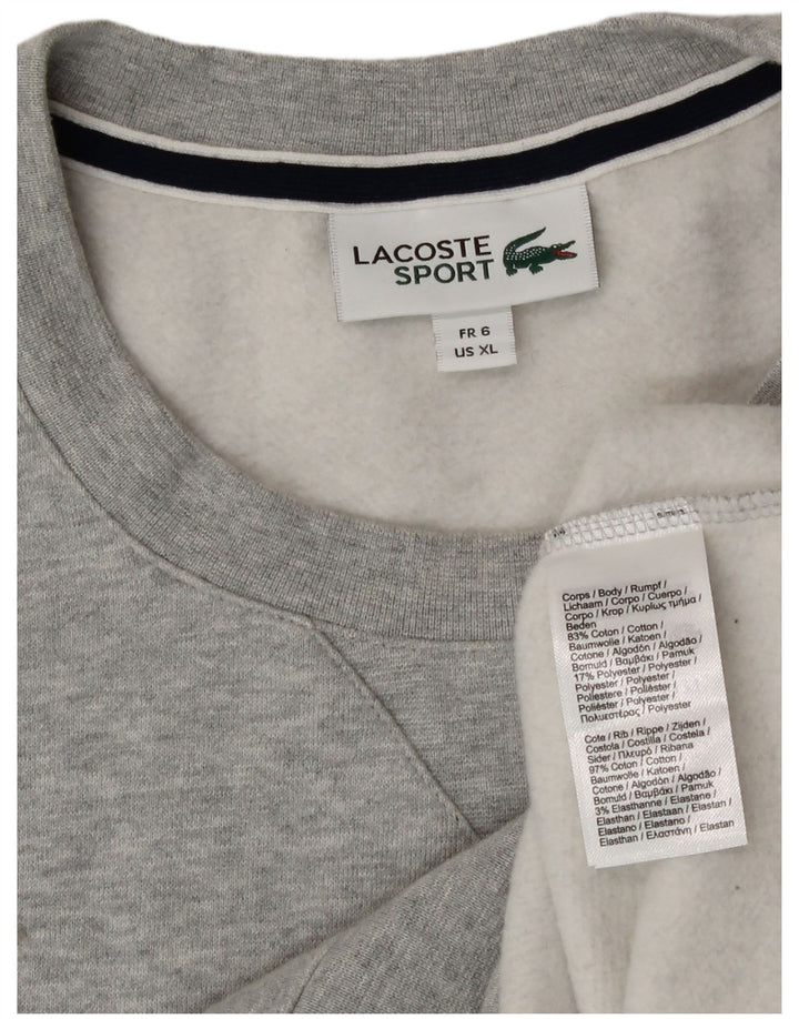 Sudadera Lacoste Hombre Talla 6 XL Algodón Gris