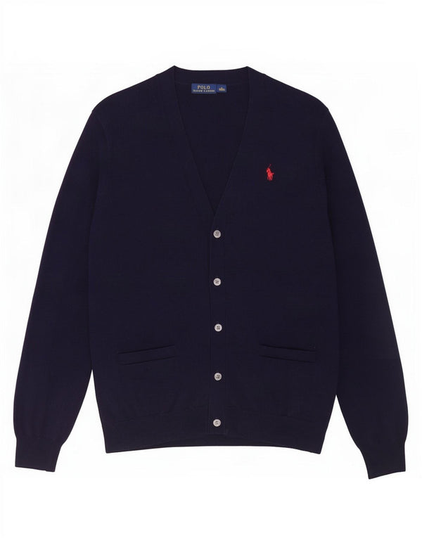 Polo Ralph Lauren - Cárdigan para mujer, Reino Unido 14, algodón azul marino mediano