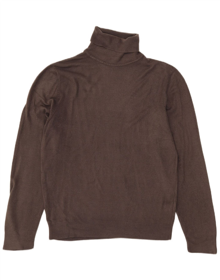 Marks & Spencer Jersey con cuello vuelto para hombre Acrílico gris medio