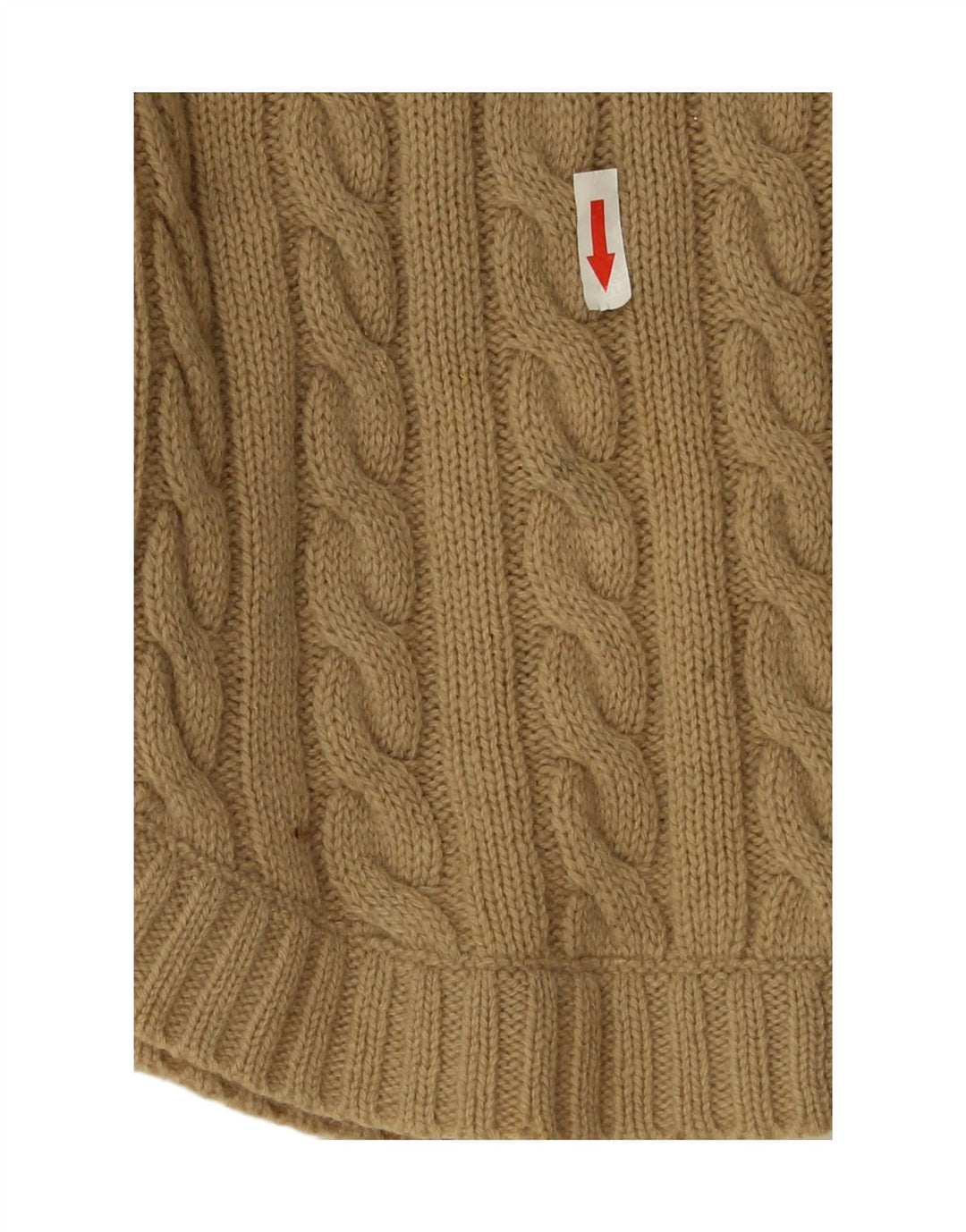 Blarney Poncho Jumper para Mujer UK 40 Lana de Cordero Beige Medio